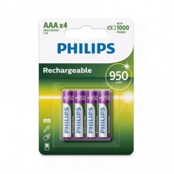 Pack de 4 Pilas AAA Philips...